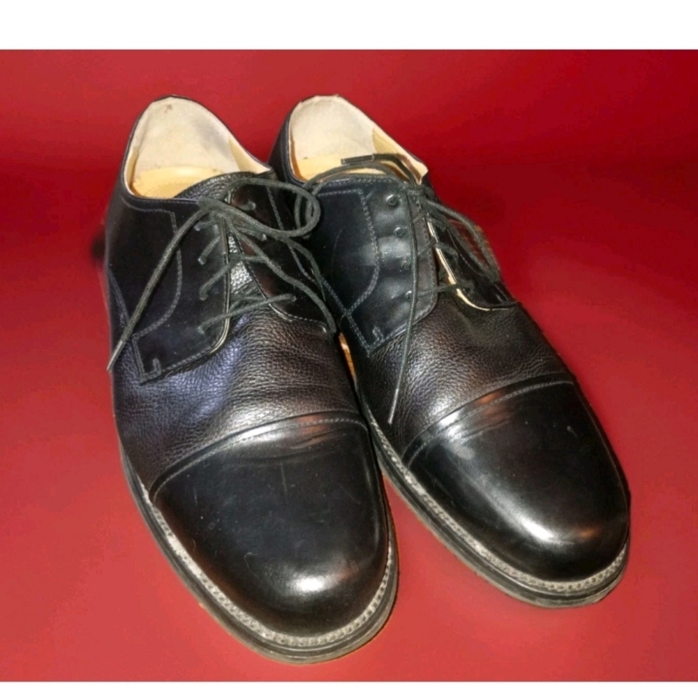Dockers Premium Black Leather Men's Oxfords 10.5W